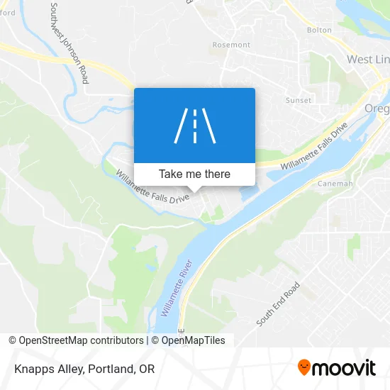 Knapps Alley map