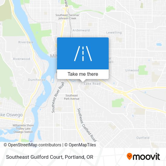 Mapa de Southeast Guilford Court