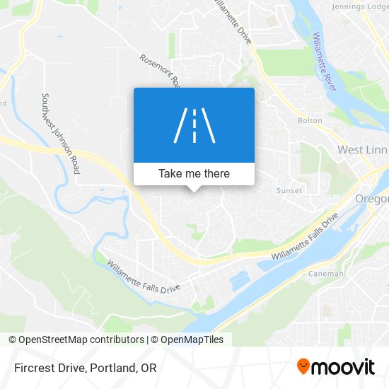 Fircrest Drive map