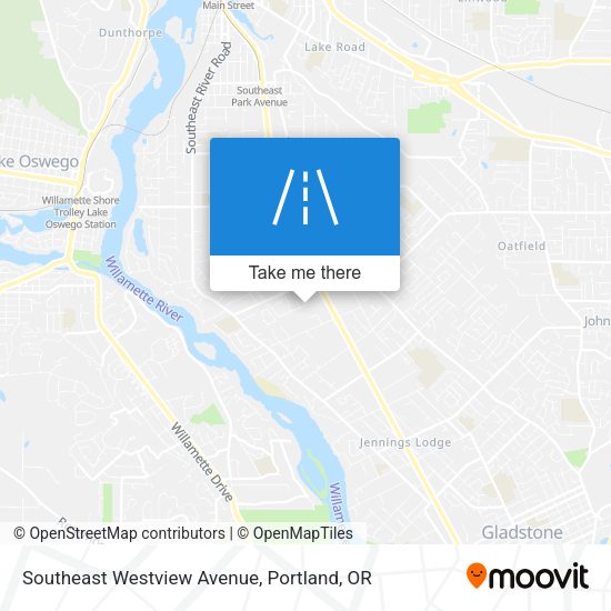 Southeast Westview Avenue map
