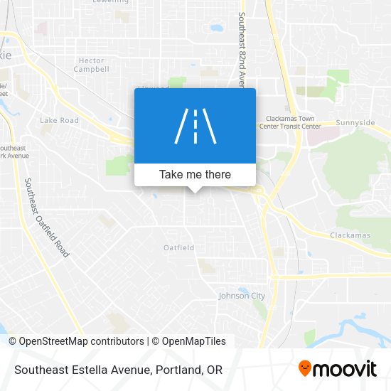 Southeast Estella Avenue map