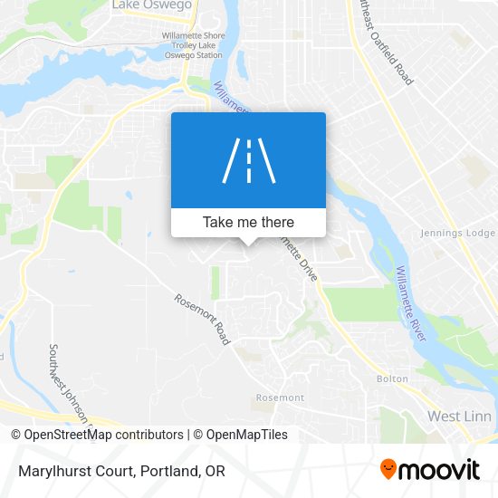 Mapa de Marylhurst Court