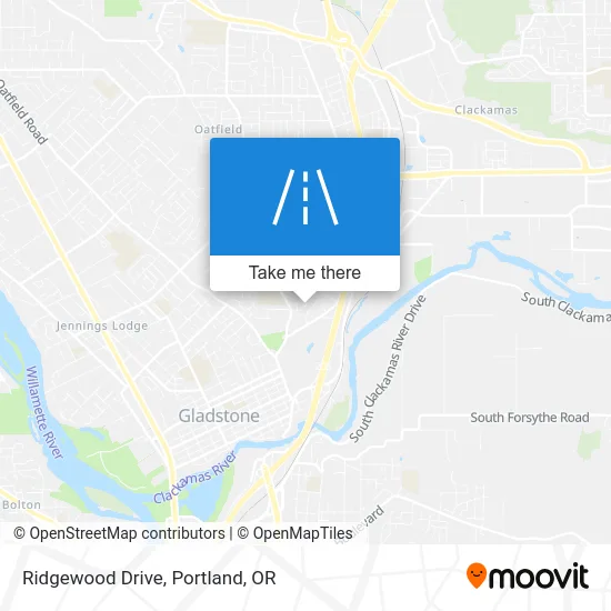 Ridgewood Drive map