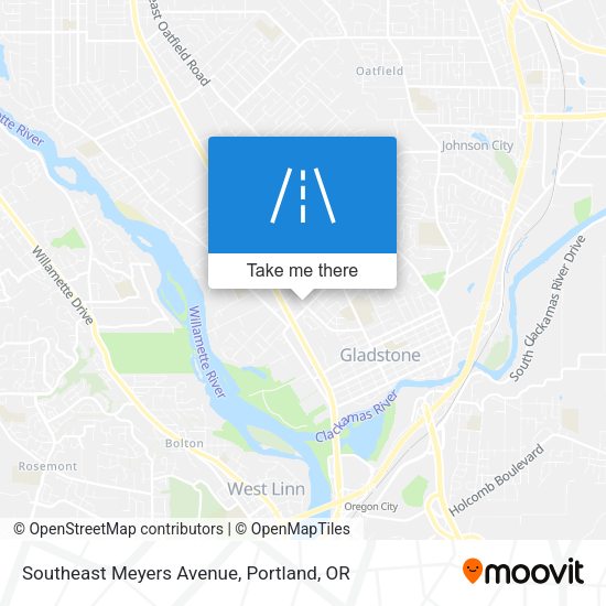 Southeast Meyers Avenue map