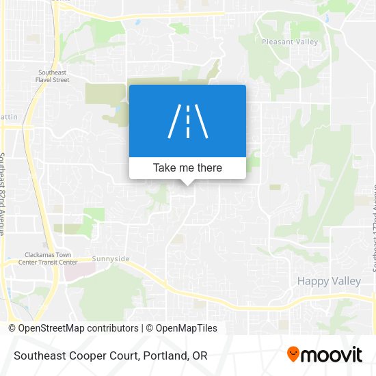 Mapa de Southeast Cooper Court