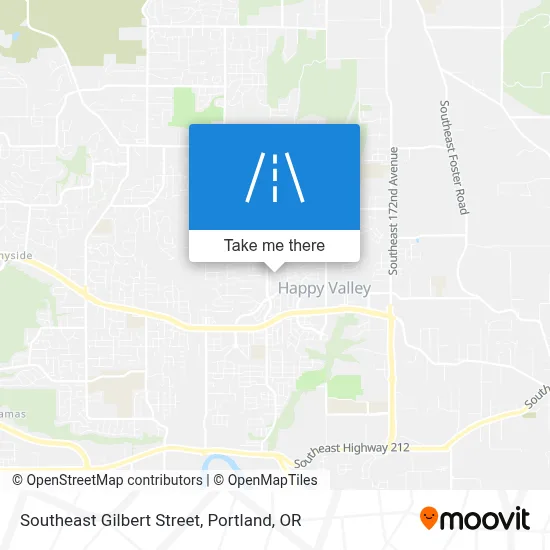 Southeast Gilbert Street map