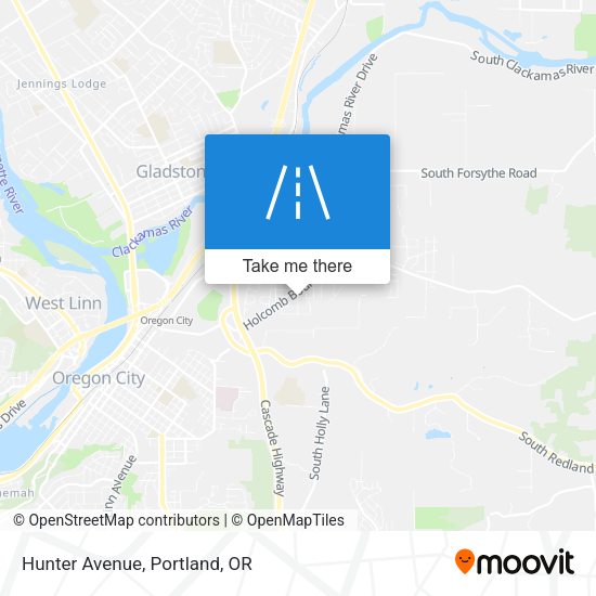 Mapa de Hunter Avenue