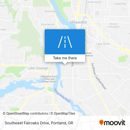 Southeast Fairoaks Drive map