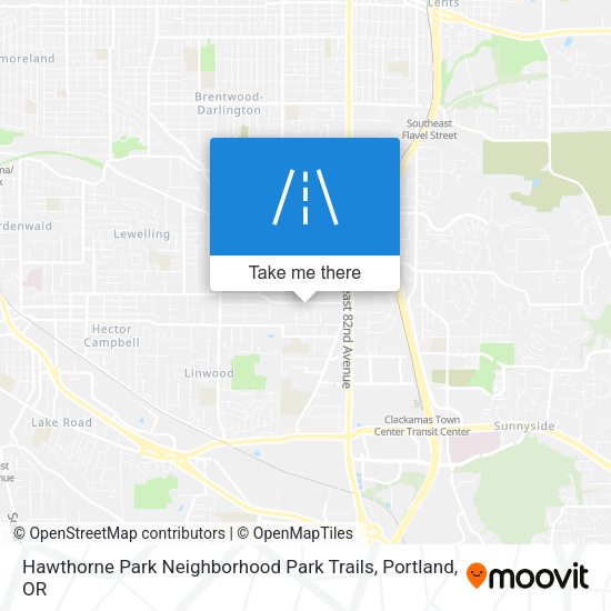 Hawthorne Park Neighborhood Park Trails map