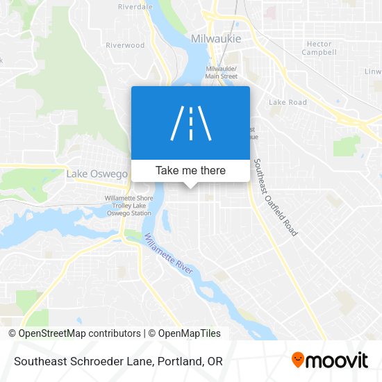 Southeast Schroeder Lane map
