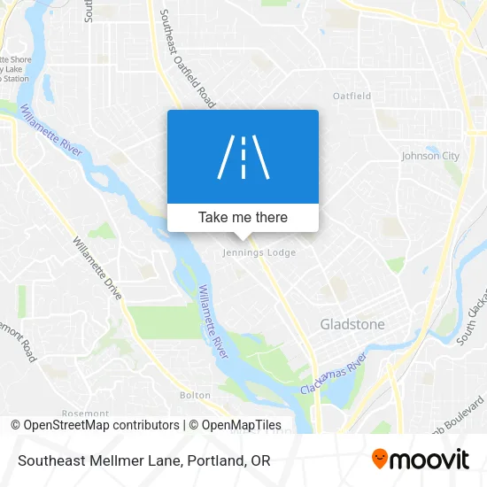 Southeast Mellmer Lane map