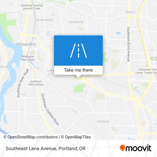 Southeast Lena Avenue map