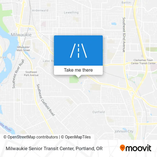 Milwaukie Senior Transit Center map