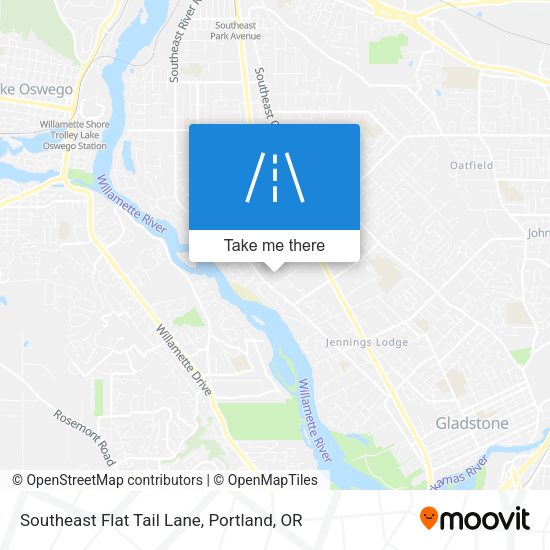 Southeast Flat Tail Lane map