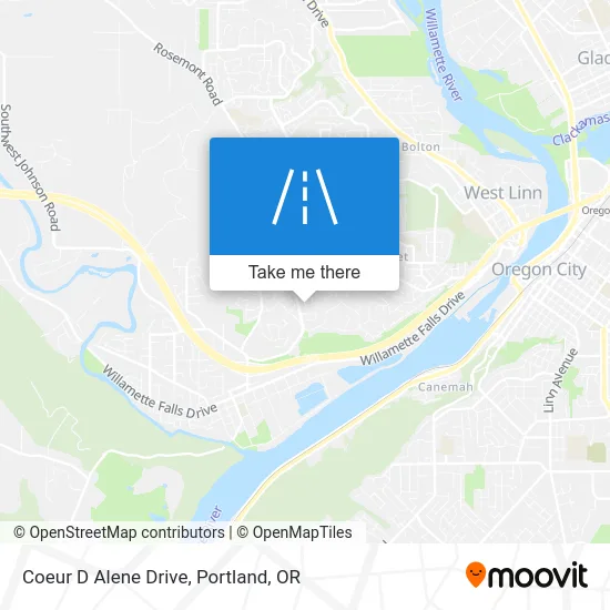 Coeur D Alene Drive map
