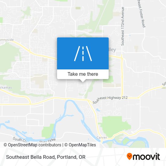 Southeast Bella Road map