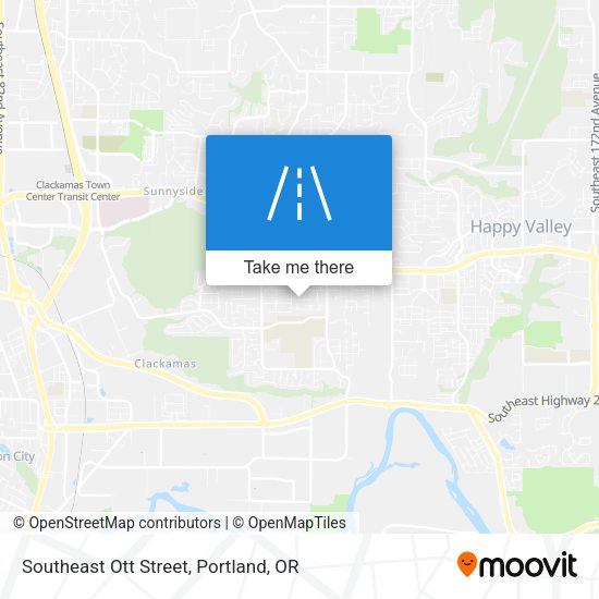 Mapa de Southeast Ott Street