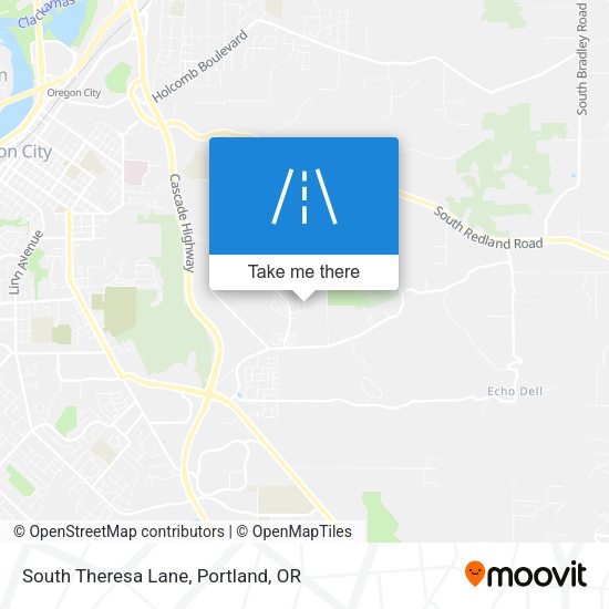 South Theresa Lane map
