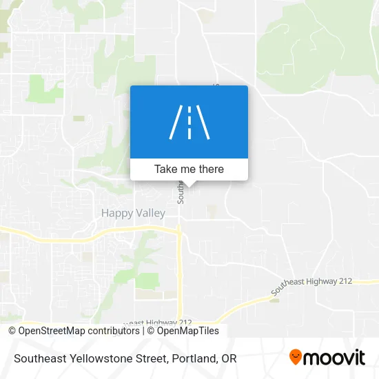 Southeast Yellowstone Street map