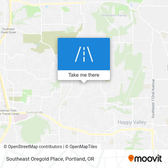 Southeast Oregold Place map