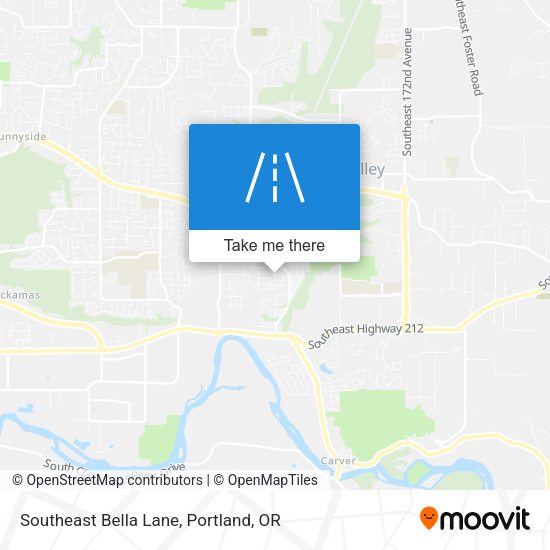 Southeast Bella Lane map