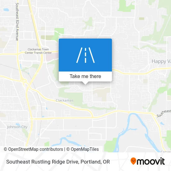 Southeast Rustling Ridge Drive map