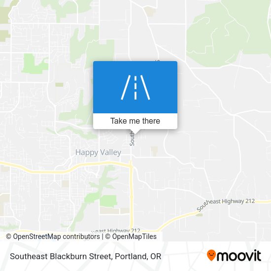 Mapa de Southeast Blackburn Street