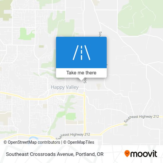 Southeast Crossroads Avenue map