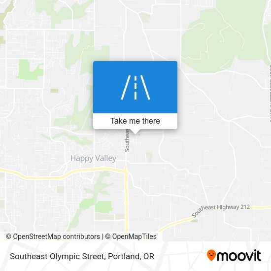 Southeast Olympic Street map