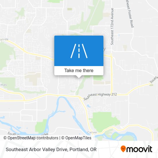 Southeast Arbor Valley Drive map
