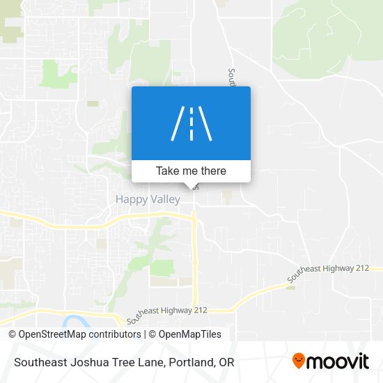 Southeast Joshua Tree Lane map