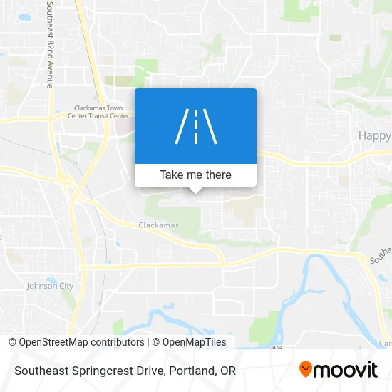 Southeast Springcrest Drive map