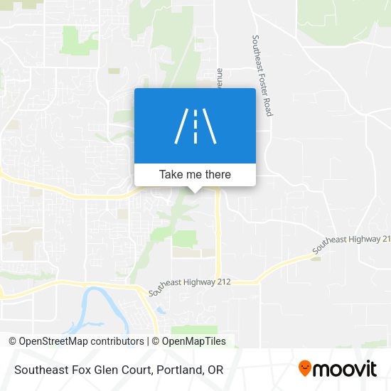 Southeast Fox Glen Court map