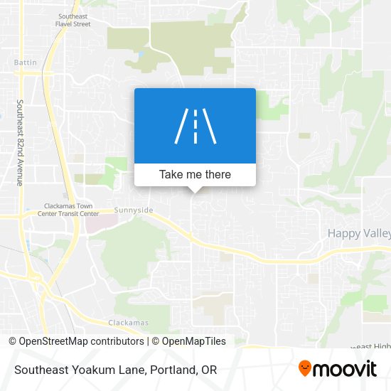 Southeast Yoakum Lane map