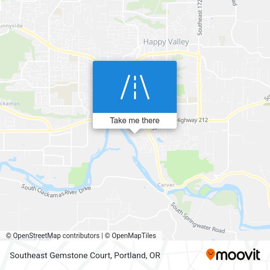 Southeast Gemstone Court map