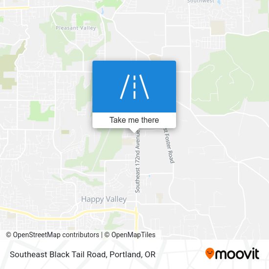 Southeast Black Tail Road map