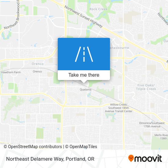 Northeast Delamere Way map