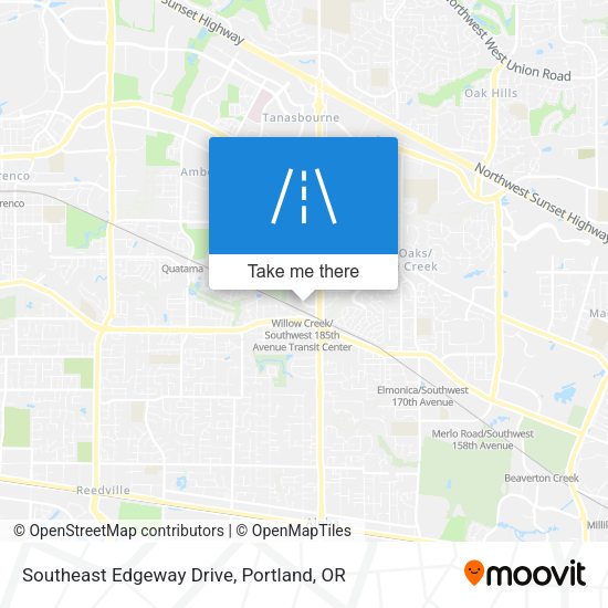 Southeast Edgeway Drive map