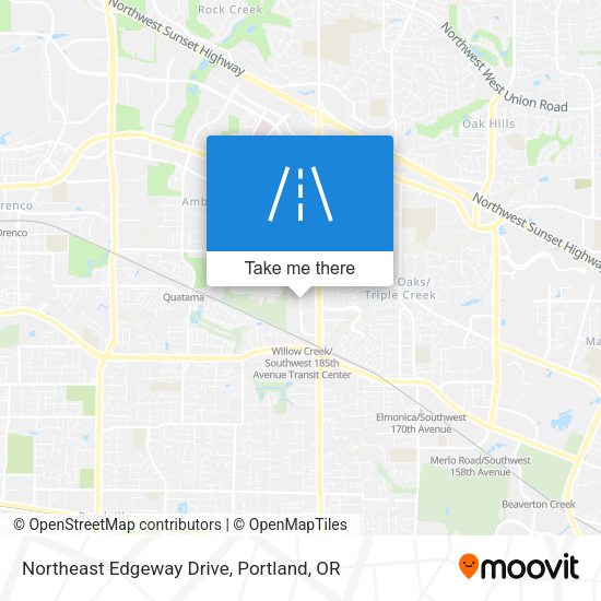 Northeast Edgeway Drive map