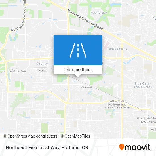 Northeast Fieldcrest Way map