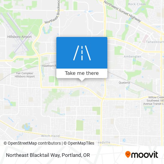 Northeast Blacktail Way map