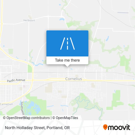 North Holladay Street map