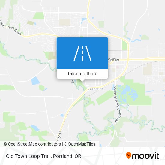 Old Town Loop Trail map