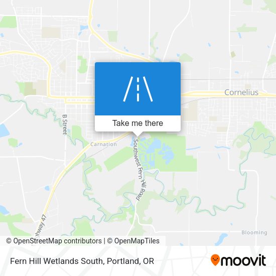 Fern Hill Wetlands South map