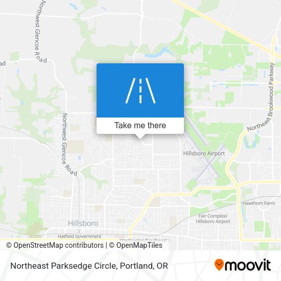 Northeast Parksedge Circle map