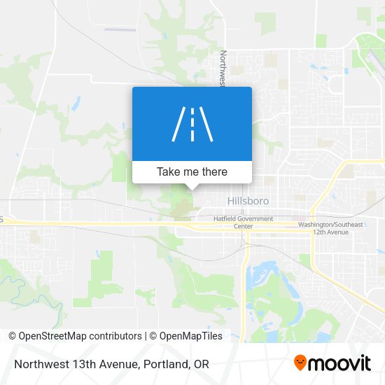 Northwest 13th Avenue map