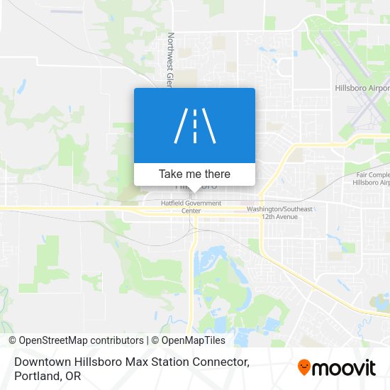Downtown Hillsboro Max Station Connector map