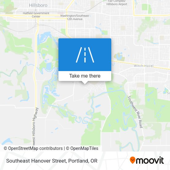 Southeast Hanover Street map