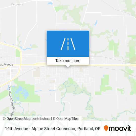 16th Avenue - Alpine Street Connector map