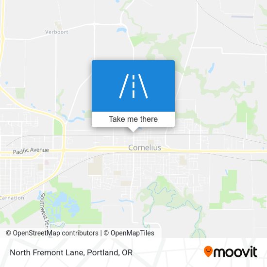Mapa de North Fremont Lane